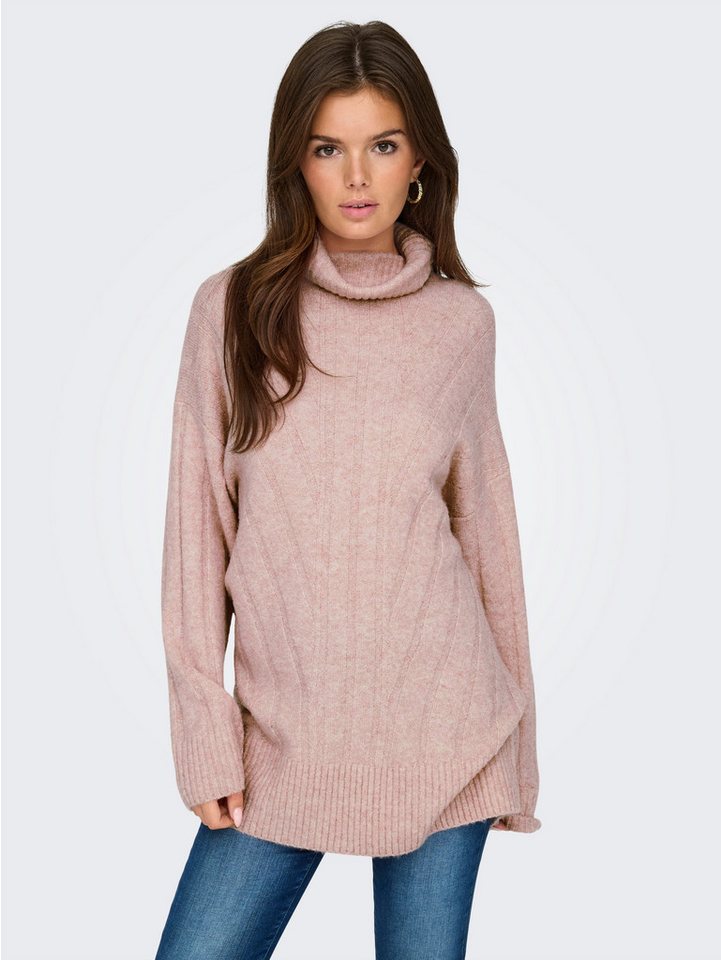 ONLY - ONLJEANETT LIFE SL RIB HIGHNECK CC KNT - Filles - Pulls tricotés ONLY - ONLJEANETT LIFE SL RIB HIGHNECK CC KNT - Filles - Pulls tricotés